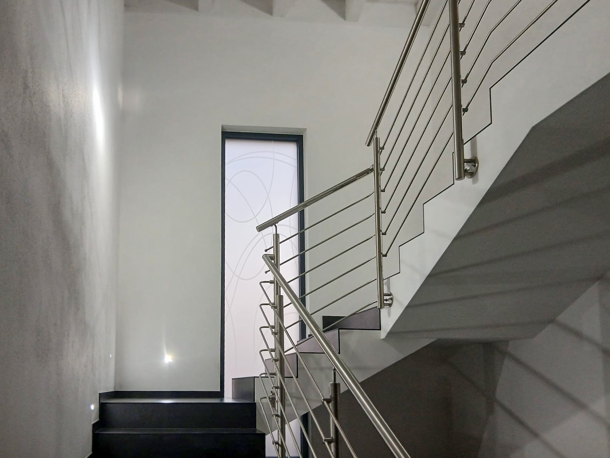 Ringhiera in acciaio inox su misura
